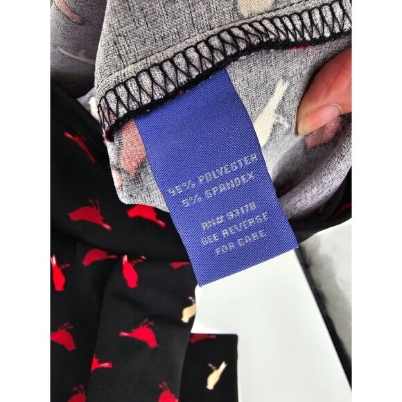 Vivienne Tam Size 12 Dress Black Red Bird Print 3/4 Sleeve Shift - Picture 5 of 5